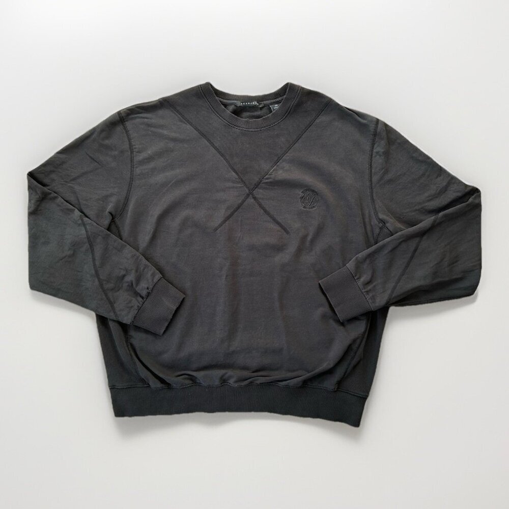 Sean John Black Crewneck Sweatshirt 2010 Mens Size XXL 100% Cotton Urban Hip Hop